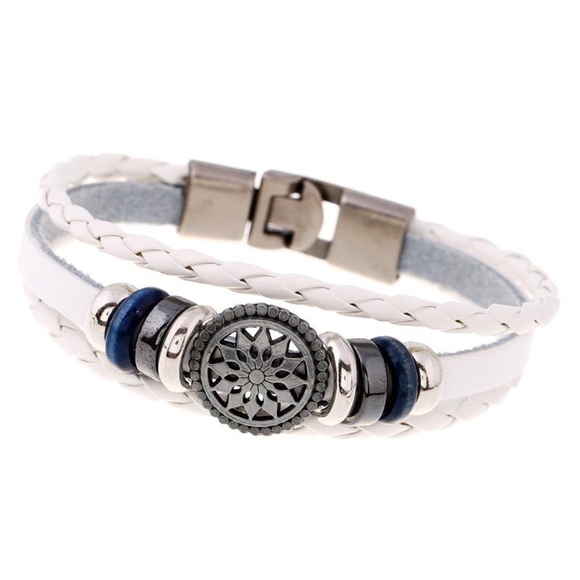 Urbane Belle Vintage Unisex Bracelet | White - Picture 1 of 1